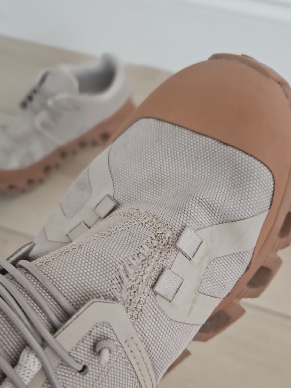 On Running Beige and Brown Trail Sneakers - Picture 3 of 5